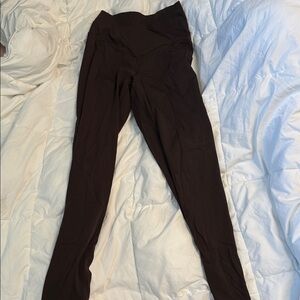 Chocolate brown crossover Leggings